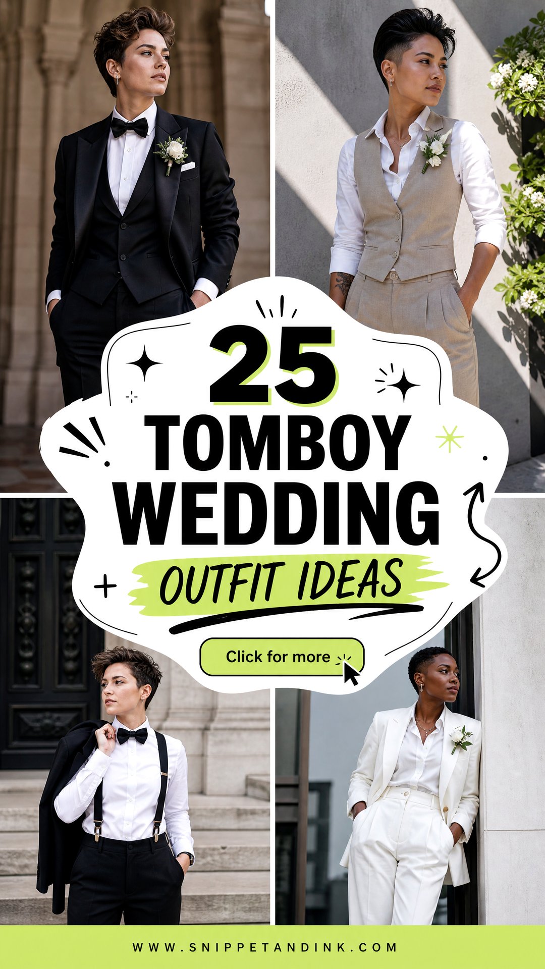 25 Tomboy Wedding Outfit Ideas Chic Looks for Modern Brides - 25 Tomboy Wedding Outfit Ideas: Chic Looks for Modern Brides