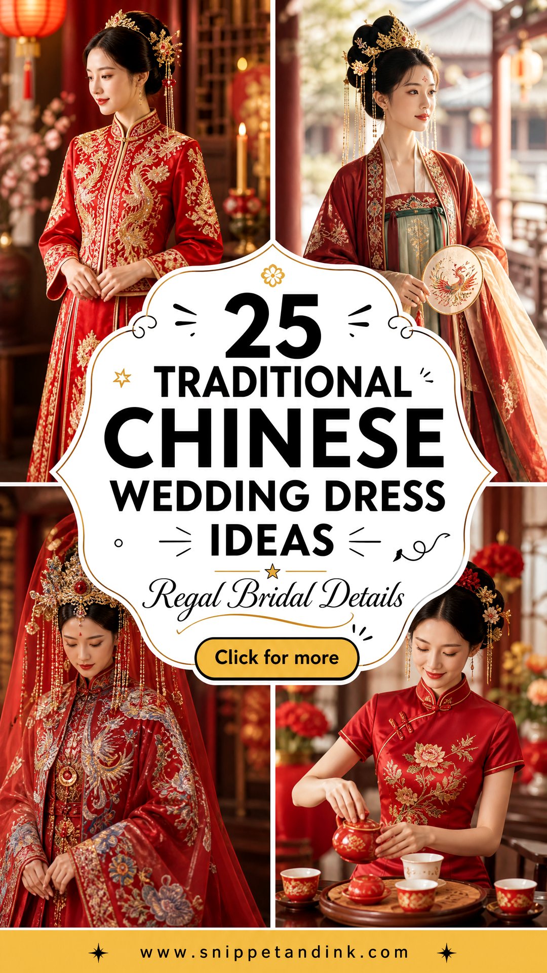 25 Traditional Chinese Wedding Dress Ideas With Regal Details - 25 Traditional Chinese Wedding Dress Ideas With Regal Details