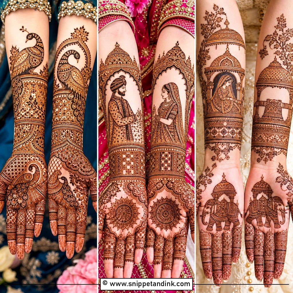 25 Traditional Indian Bridal Mehndi Designs for Brides