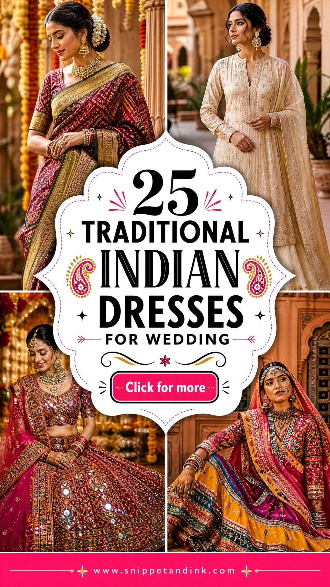 25 Traditional Indian Dresses for Wedding Elegant Bridal Looks - 25 Traditional Indian Dresses for Wedding: Elegant Bridal Looks