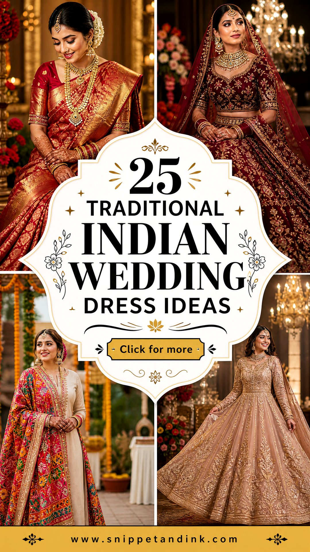 25 Traditional Indian Wedding Dress Ideas Timeless Bridal Looks - 25 Traditional Indian Wedding Dress Ideas: Timeless Bridal Looks