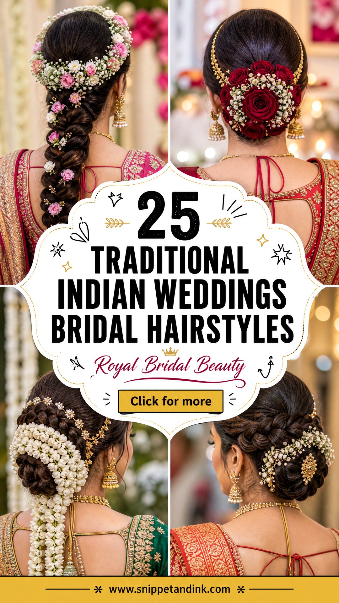 25 Traditional Indian Weddings Bridal Hairstyles to Try - 25 Traditional Indian Weddings Bridal Hairstyles to Try