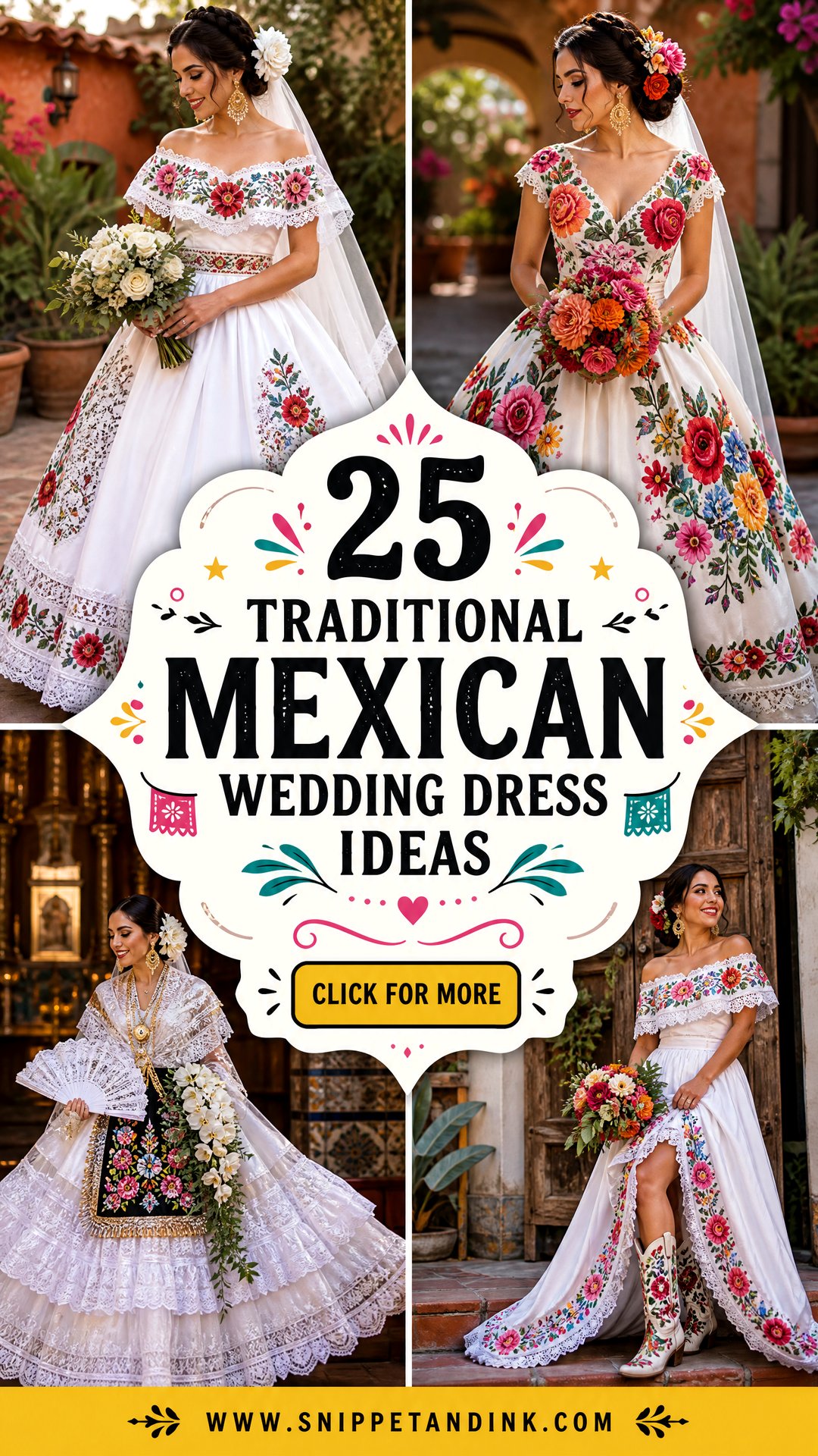 25 Traditional Mexican Wedding Dress Ideas Elegant Bride Looks - 25 Traditional Mexican Wedding Dress Ideas: Elegant Bride Looks