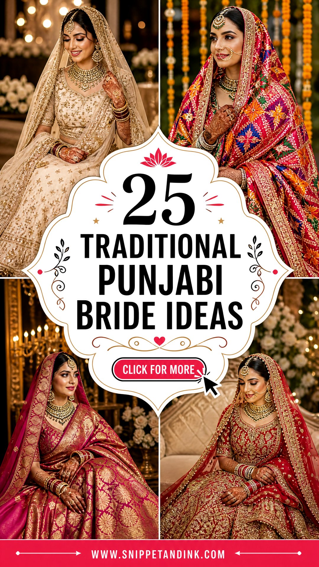 25 Traditional Punjabi Bride Ideas Regal Looks for Modern Brides - 25 Traditional Punjabi Bride Ideas: Regal Looks for Modern Brides