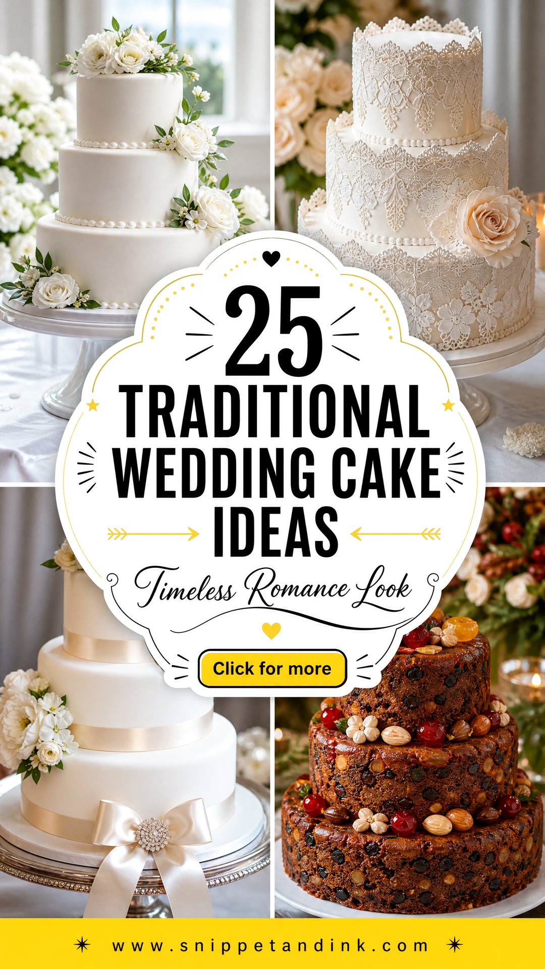 25 Traditional Wedding Cake Ideas for Timeless Romance - 25 Traditional Wedding Cake Ideas for Timeless Romance