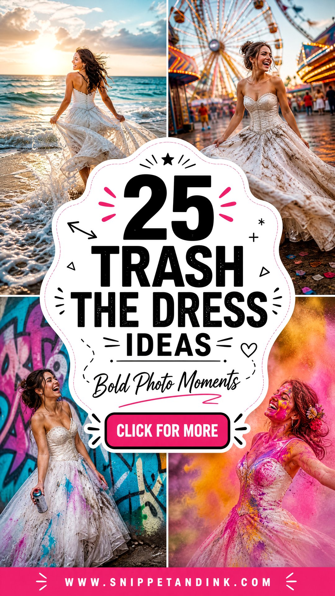 25 Trash the Dress Ideas for Bold Post-Wedding Photos Today - 25 Trash the Dress Ideas for Bold Post-Wedding Photos Today
