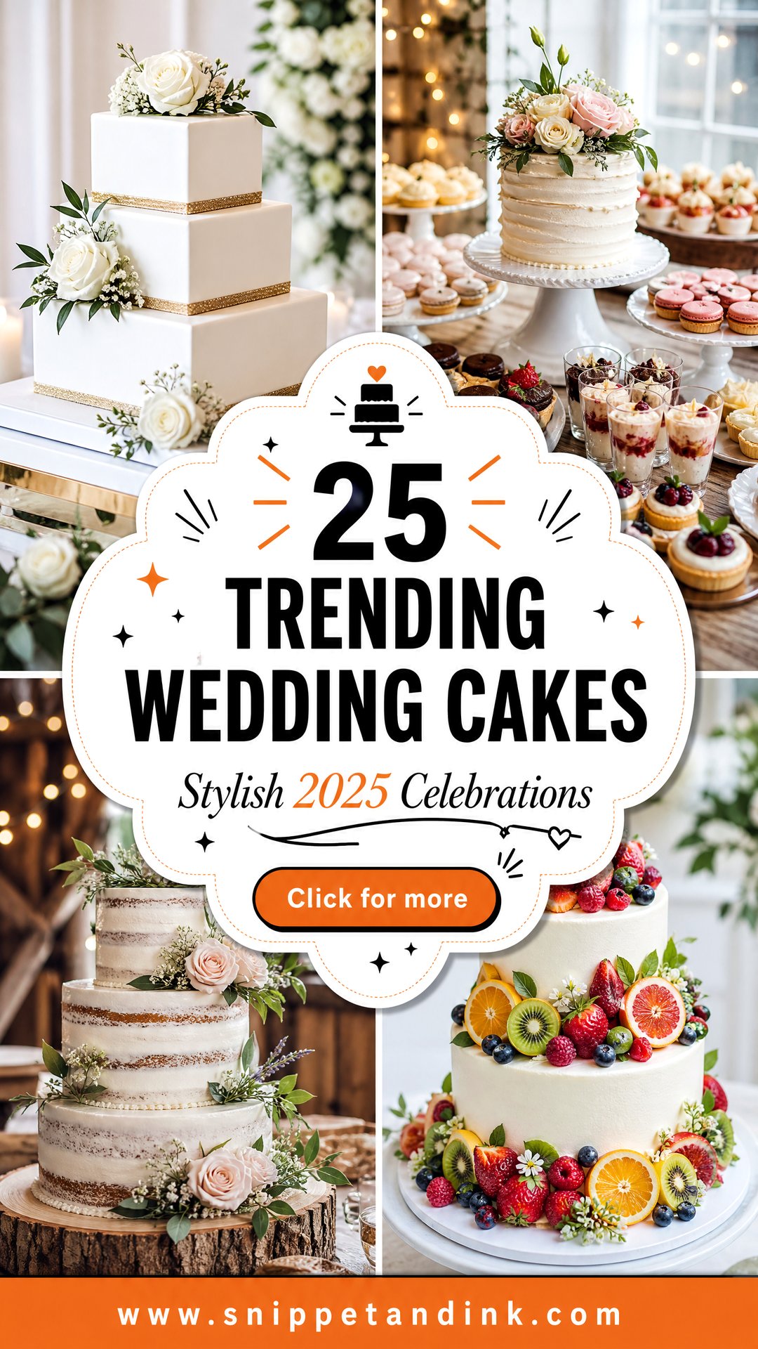 25 Trending Wedding Cakes for Stylish 2025 Celebrations - 25 Trending Wedding Cakes for Stylish 2025 Celebrations