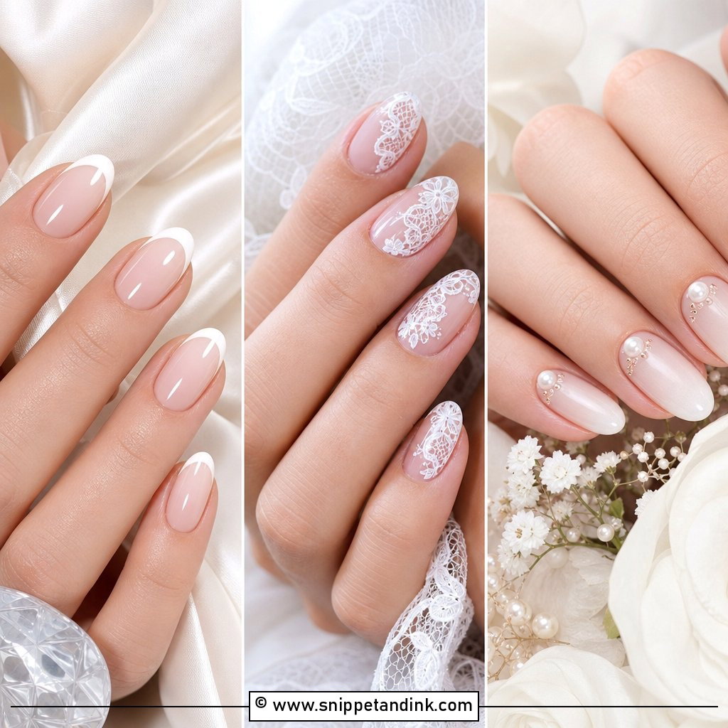 25 Trendy Wedding Nails for Brides Who Love Glam