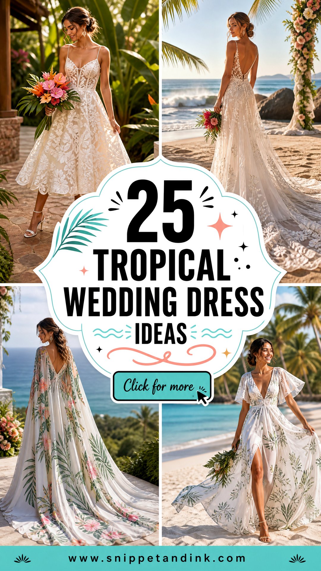 25 Tropical Wedding Dress Ideas Breezy Styles for Beach Brides - 25 Tropical Wedding Dress Ideas: Breezy Styles for Beach Brides