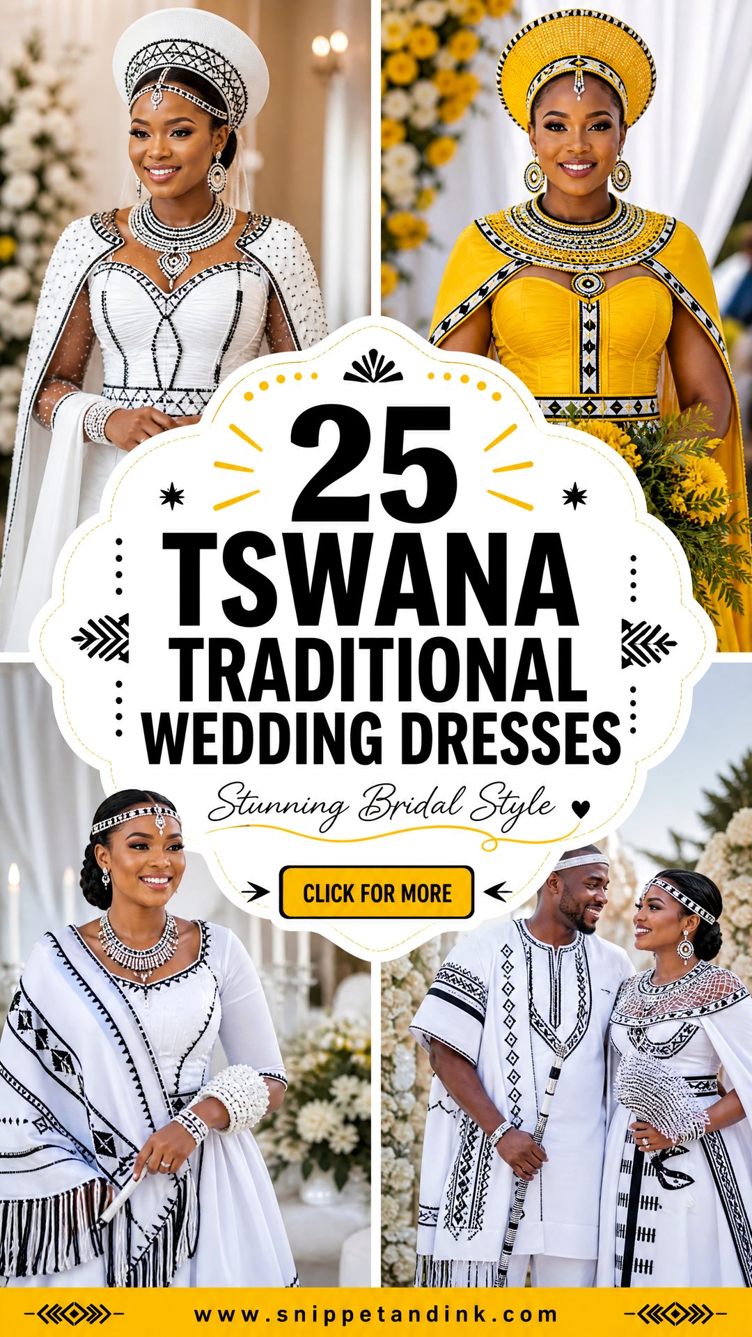 25 Tswana Traditional Wedding Dresses for Stunning Brides - 25 Tswana Traditional Wedding Dresses for Stunning Brides