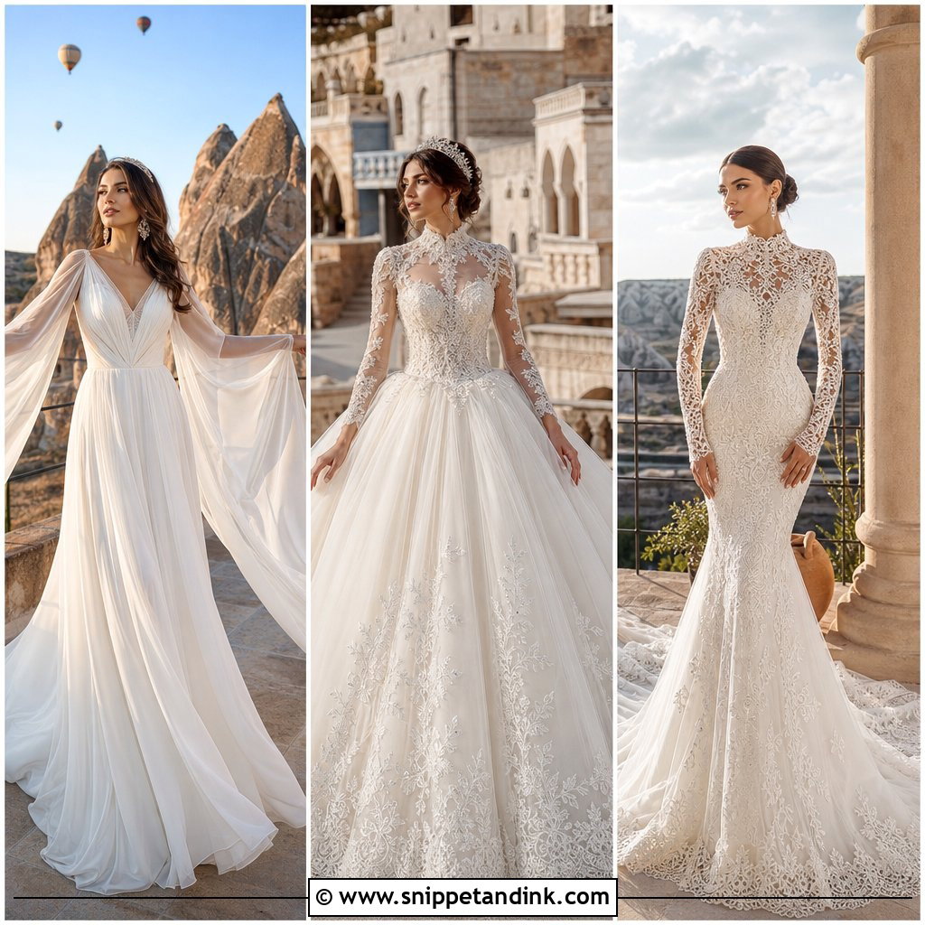 25 Turkey Wedding Dress Ideas for Modern Destination Brides