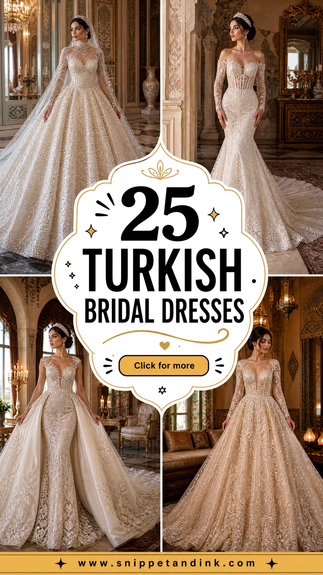 25 Turkish Bridal Dresses That Blend Tradition and Glamour - 25 Turkish Bridal Dresses That Blend Tradition and Glamour