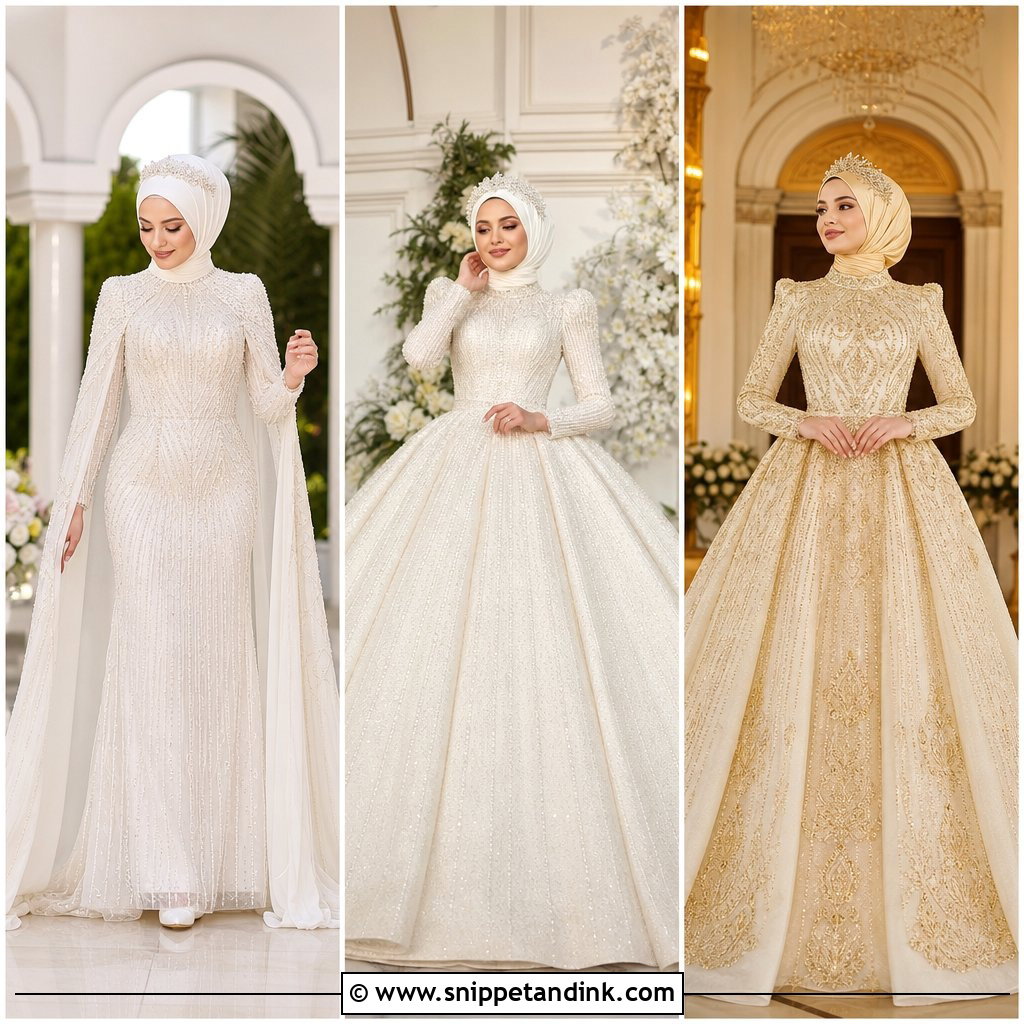 25 Turkish Muslim Wedding Dress Ideas for a Graceful Nikah