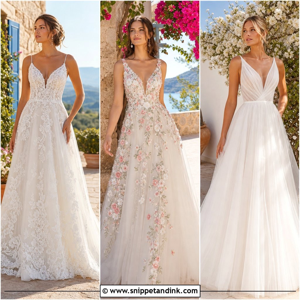 25 Tuscany Wedding Dress Ideas for Romantic Italian Style
