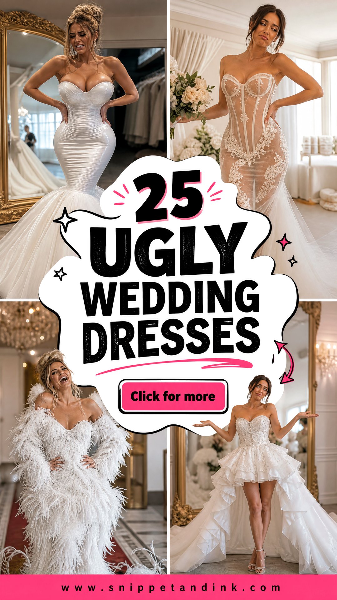 25 Ugly Wedding Dresses That Make Unforgettable Statements - 25 Ugly Wedding Dresses That Make Unforgettable Statements