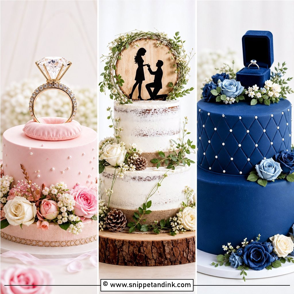 25 Unique Engagement Cake Designs for a Stunning Party