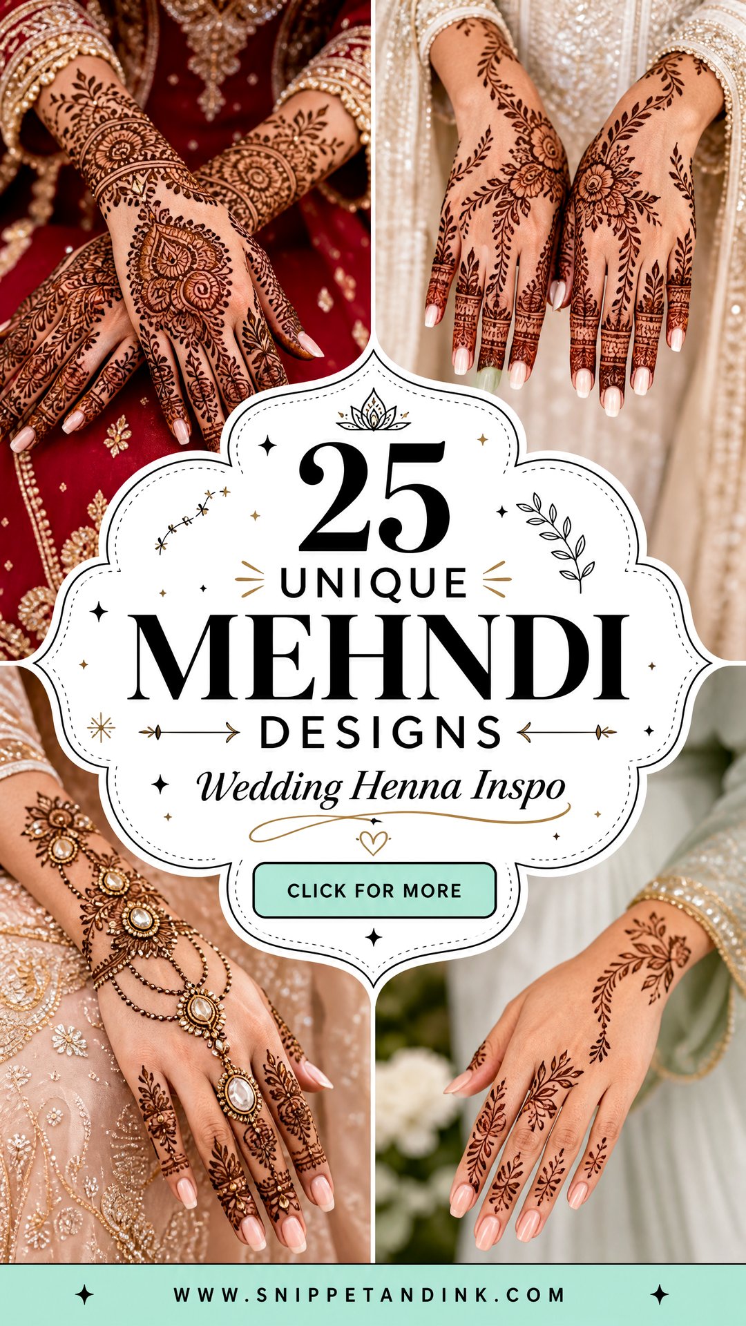 25 Unique Mehndi Designs for Wedding Bridal Inspiration - 25 Unique Mehndi Designs for Wedding Bridal Inspiration