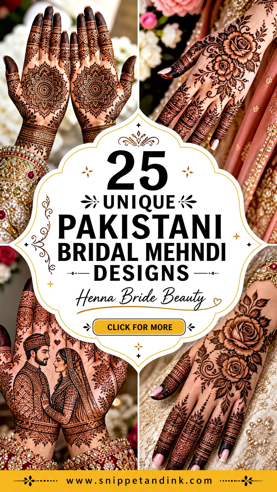 25 Unique Pakistani Bridal Mehndi Designs for Brides - 25 Unique Pakistani Bridal Mehndi Designs for Brides
