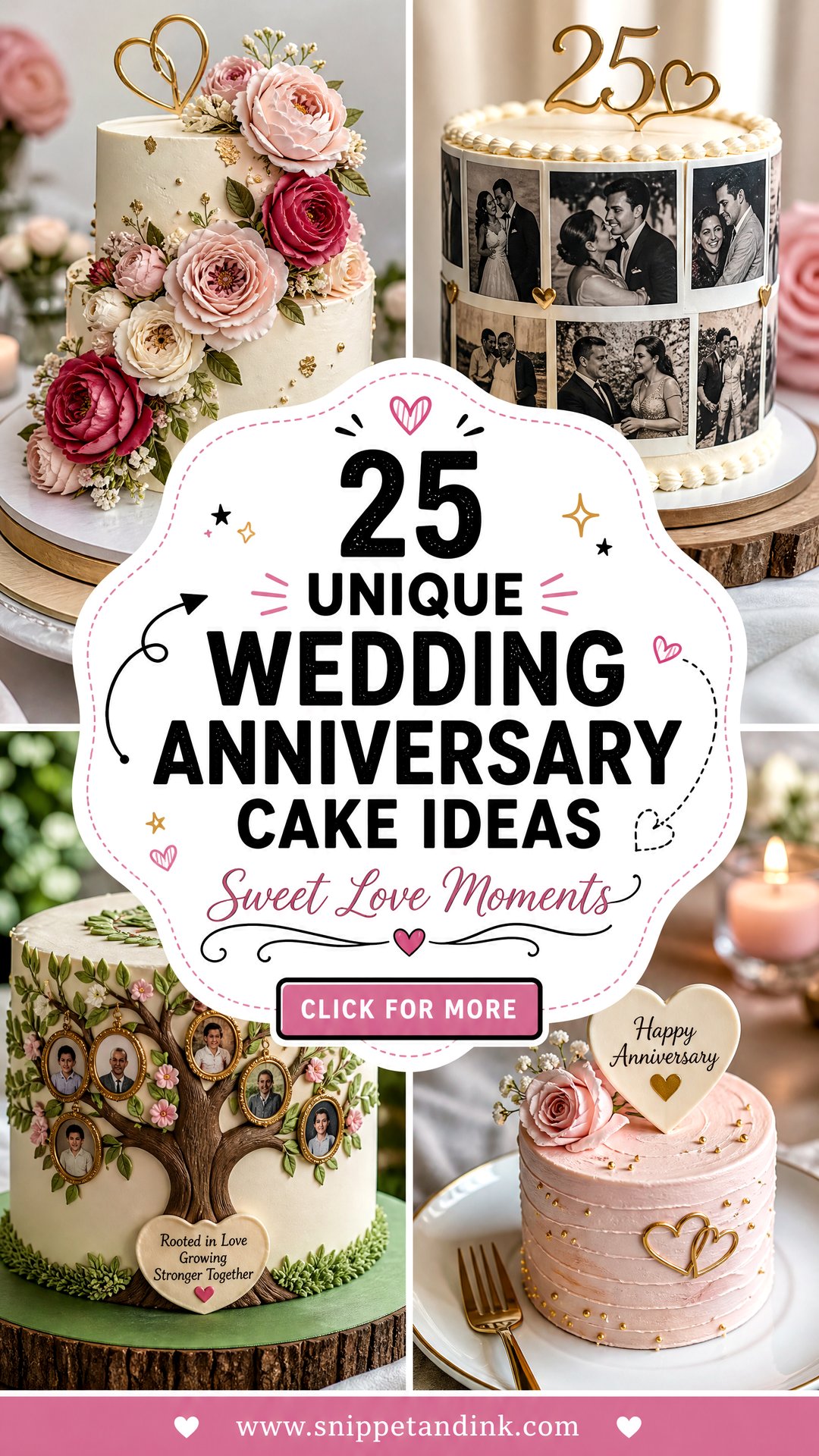 25 Unique Wedding Anniversary Cake Ideas for Sweet Moments - 25 Unique Wedding Anniversary Cake Ideas for Sweet Moments