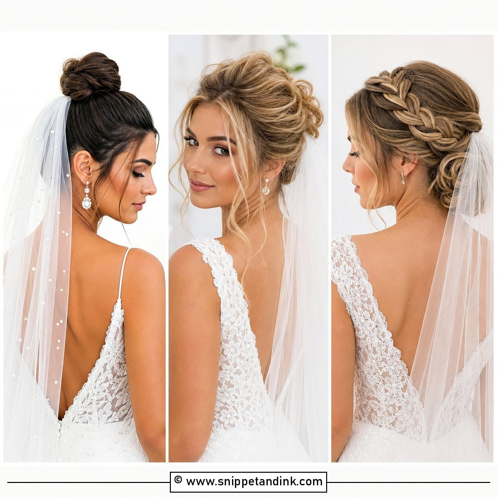 25 Updo with Veil Ideas for Elegant Ceremony Style Today
