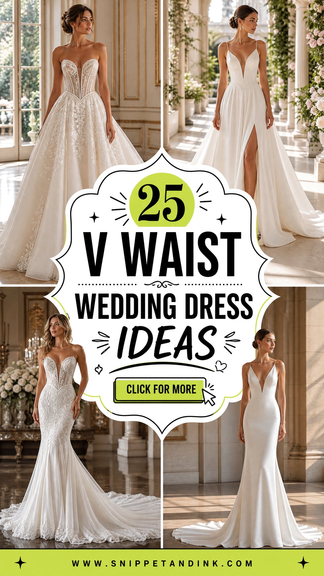 25 V Waist Wedding Dress Ideas for a Flattering Silhouette - 25 V Waist Wedding Dress Ideas for a Flattering Silhouette