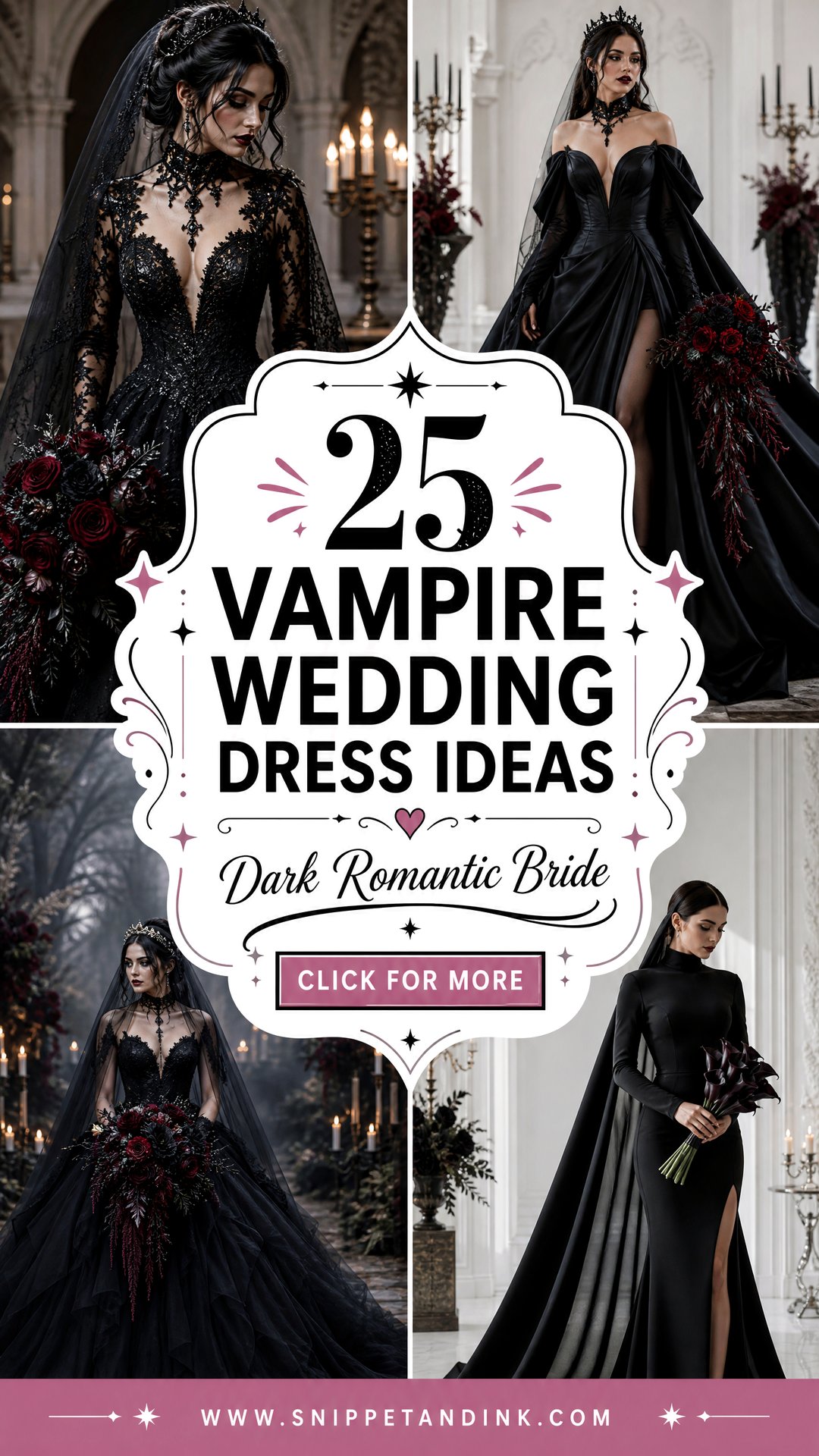 25 Vampire Wedding Dress Ideas for Dark Romantic Brides - 25 Vampire Wedding Dress Ideas for Dark Romantic Brides