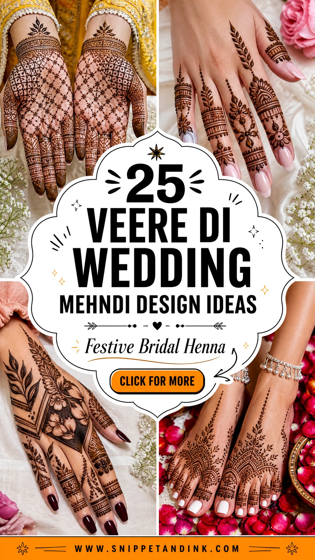 25 Veere Di Wedding Mehndi Design Ideas for Festive Brides - 25 Veere Di Wedding Mehndi Design Ideas for Festive Brides