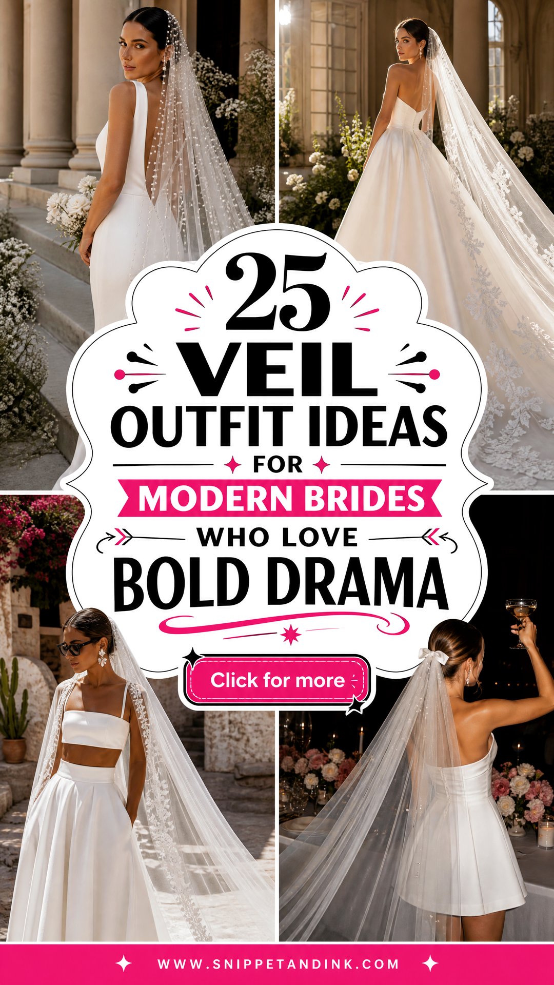 25 Veil Outfit Ideas for Modern Brides Who Love Bold Drama - 25 Veil Outfit Ideas for Modern Brides Who Love Bold Drama