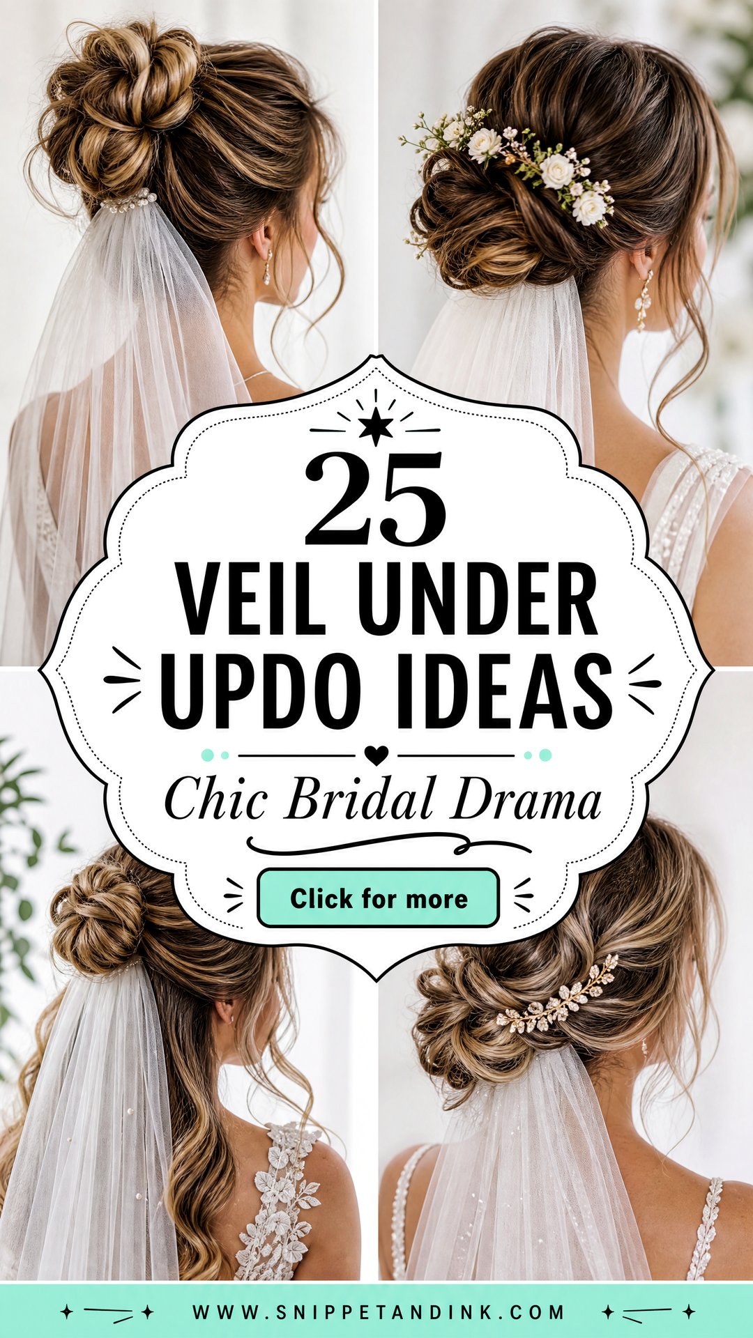 25 Veil Under Updo Ideas for Chic Bridal Drama and Grace - 25 Veil Under Updo Ideas for Chic Bridal Drama and Grace
