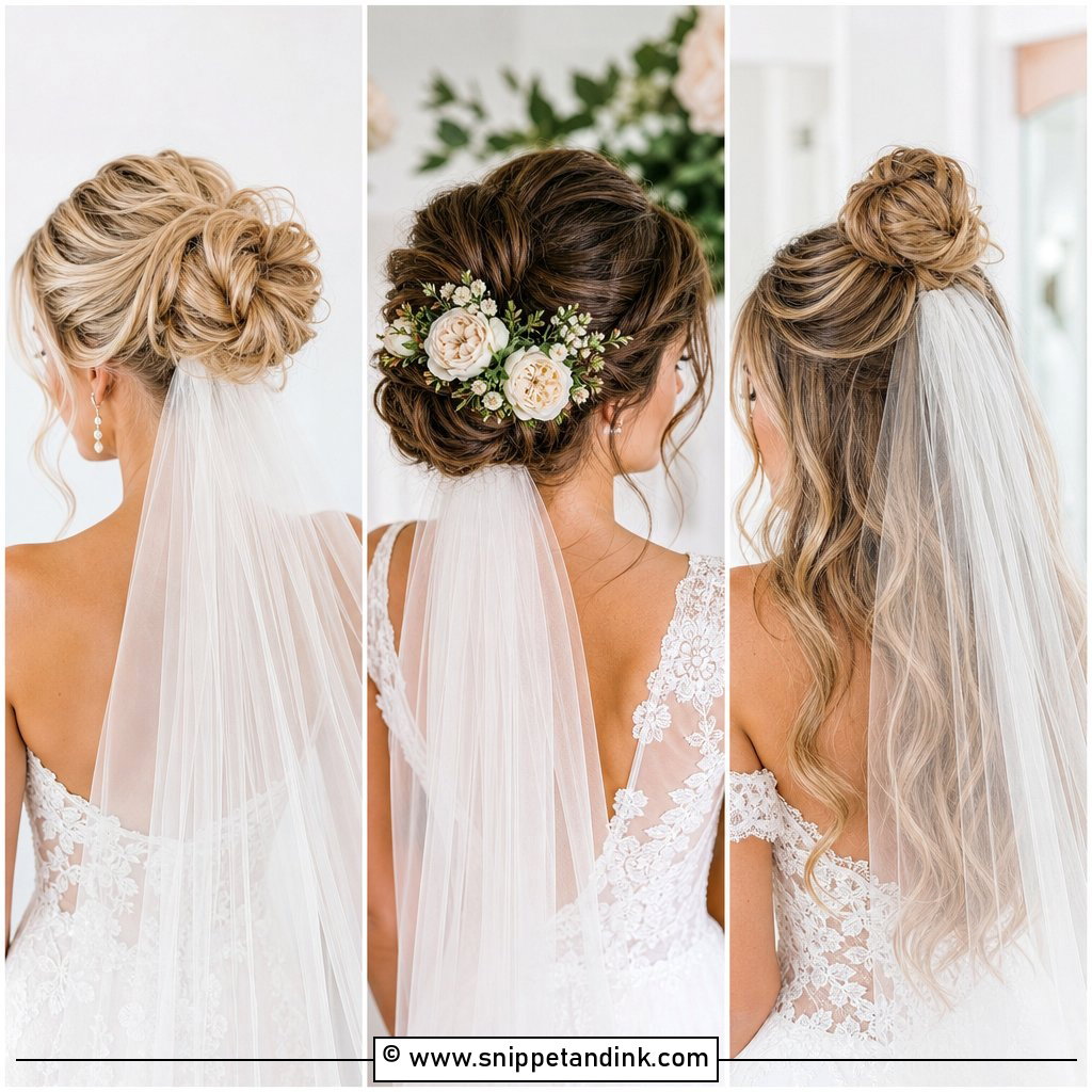 25 Veil Under Updo Ideas for Chic Bridal Drama and Grace