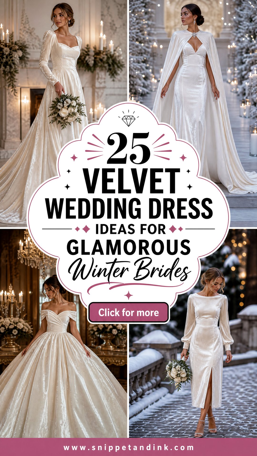 25 Velvet Wedding Dress Ideas for Glamorous Winter Brides - 25 Velvet Wedding Dress Ideas for Glamorous Winter Brides