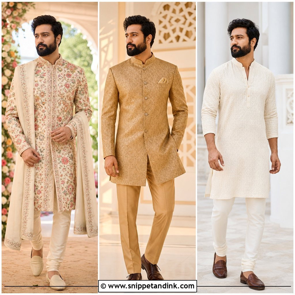 25 Vicky Kaushal Wedding Outfit Ideas for Stylish Grooms