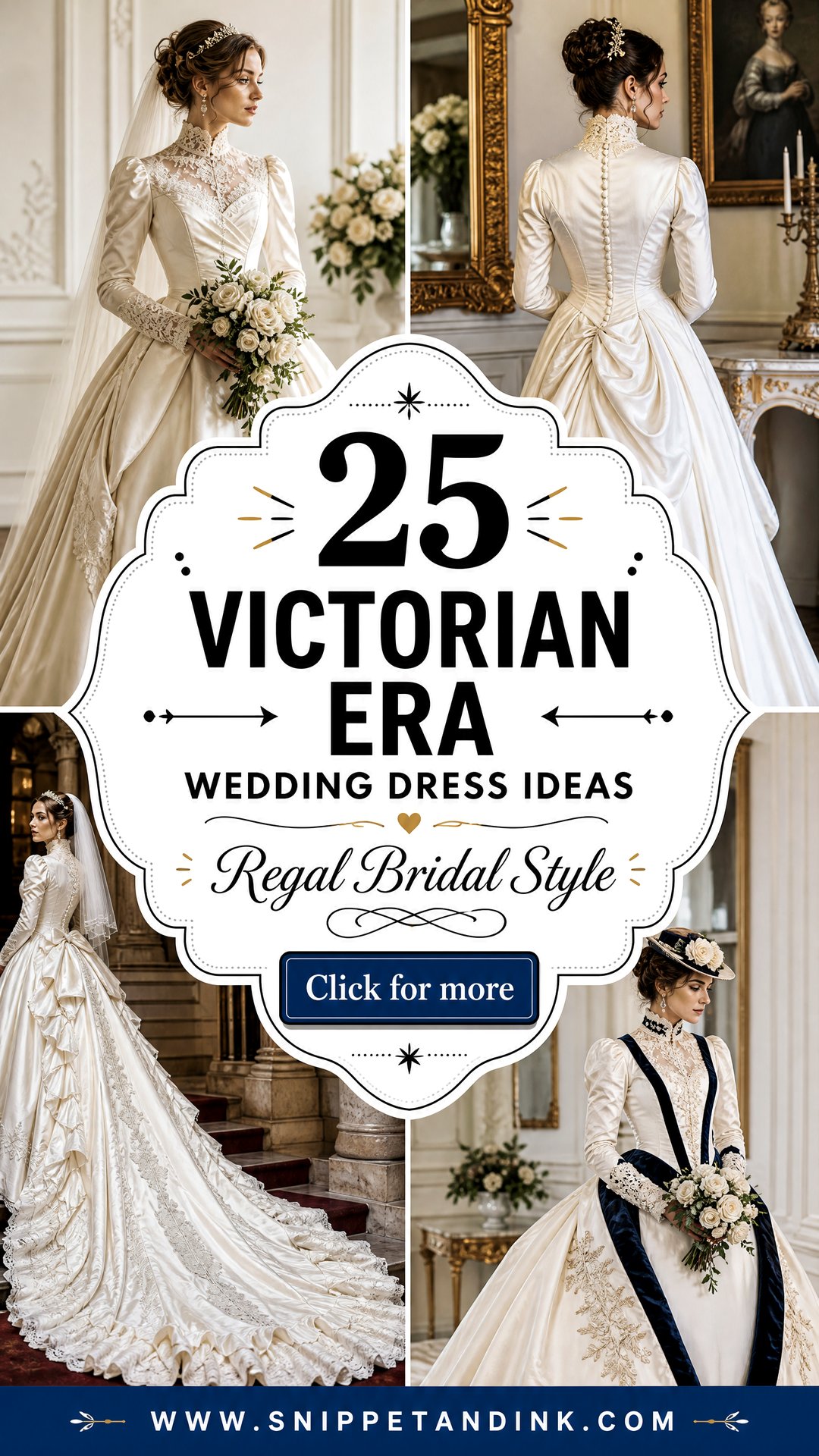 25 Victorian Era Wedding Dress Ideas for Regal Bridal Style - 25 Victorian Era Wedding Dress Ideas for Regal Bridal Style