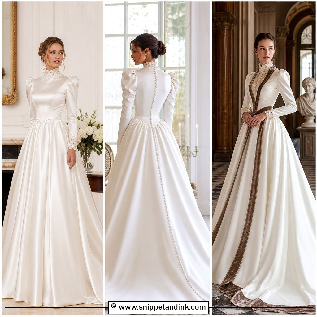 25 Victorian Era Wedding Dress Ideas for Regal Bridal Style