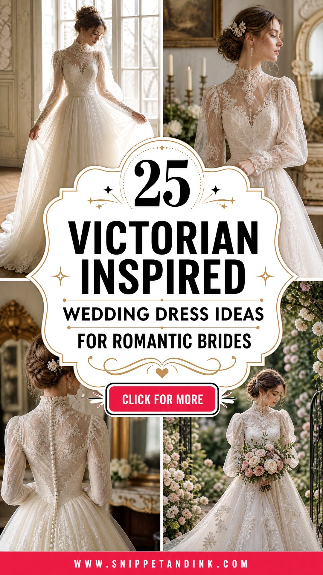 25 Victorian Inspired Wedding Dress Ideas for Romantic Brides - 25 Victorian Inspired Wedding Dress Ideas for Romantic Brides