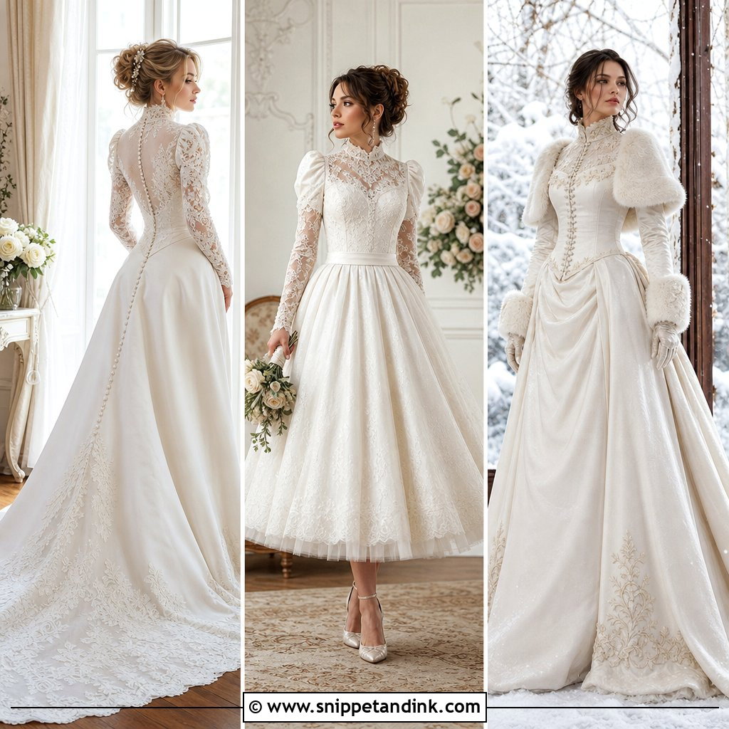 25 Victorian Style Wedding Dress Ideas for Regal Modern Brides