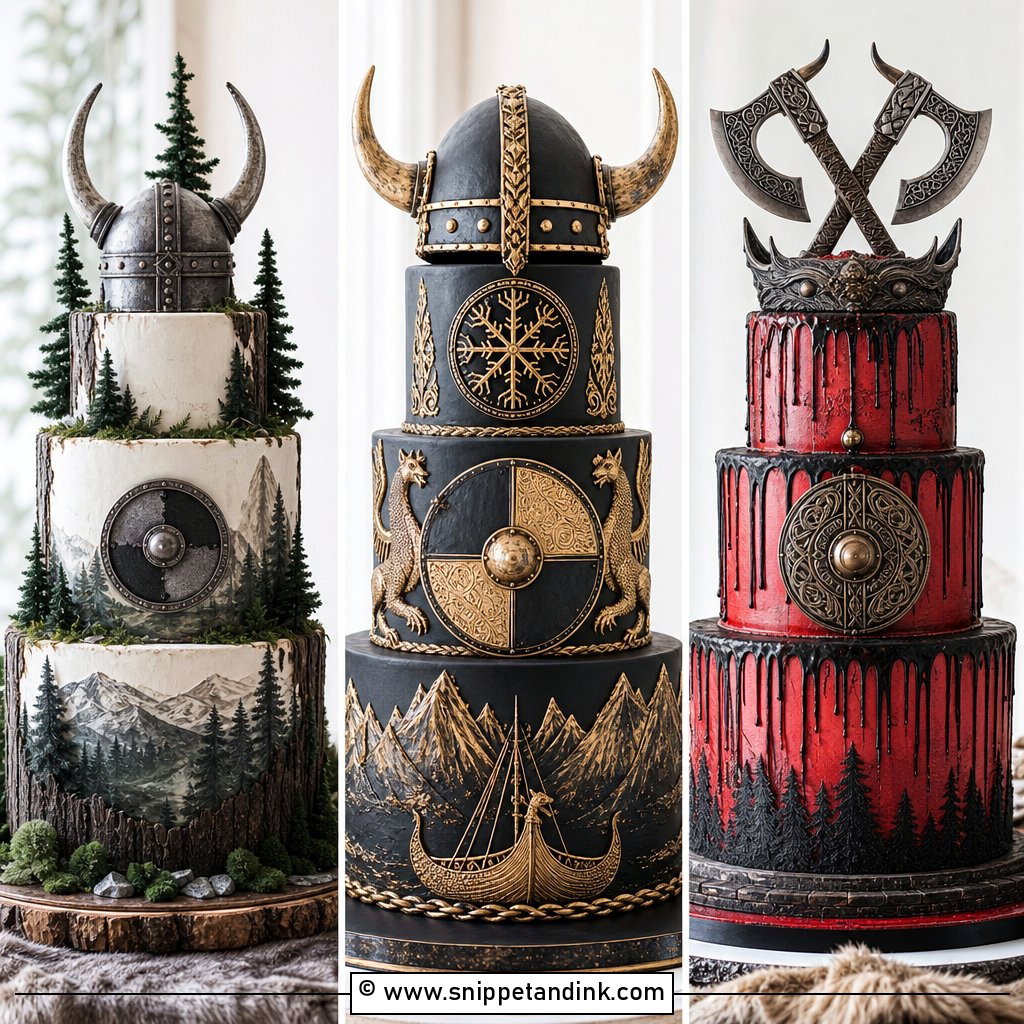 25 Viking Wedding Cake Ideas for Bold Nordic Romance