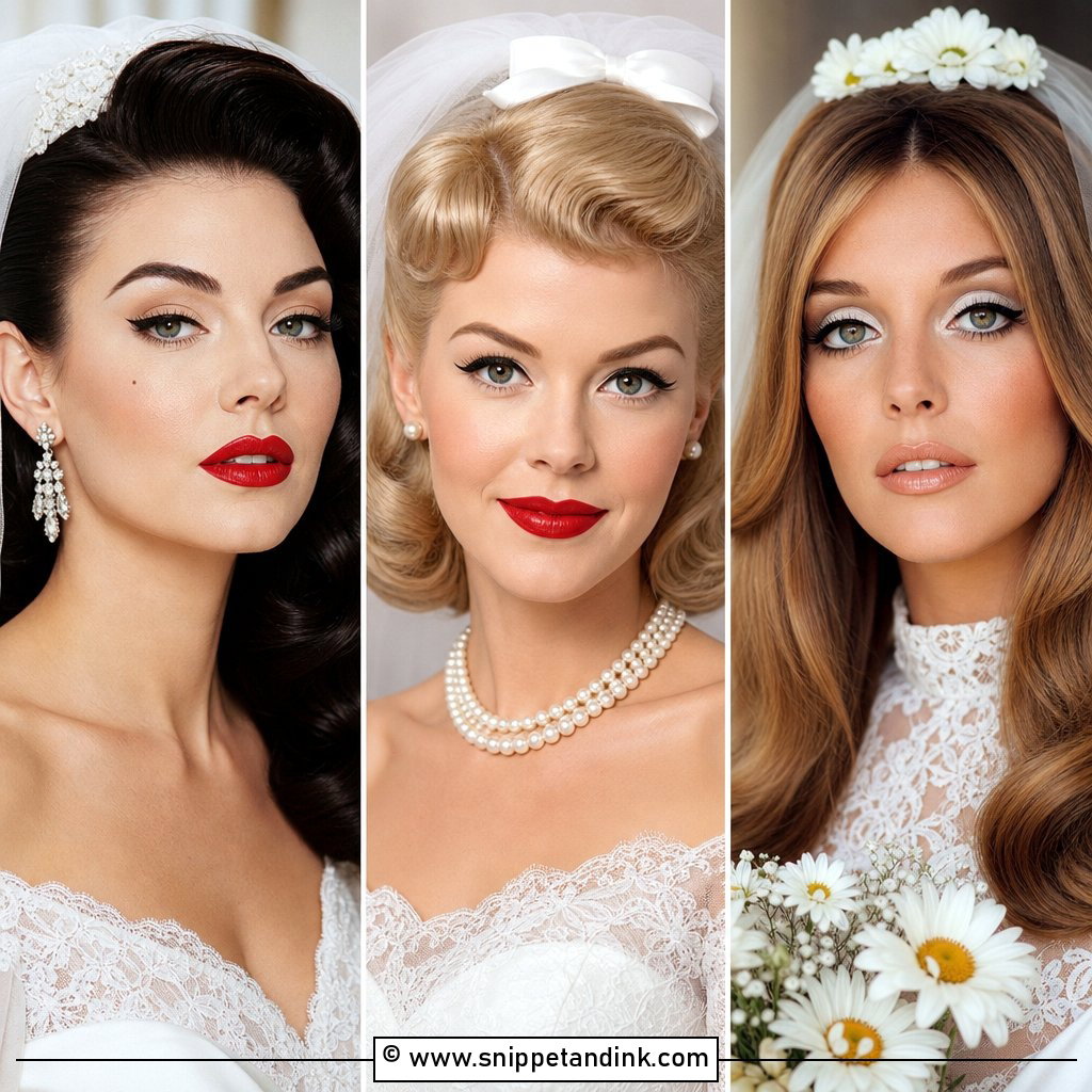 25 Vintage Bridal Makeup Ideas for Classic Wedding Beauty