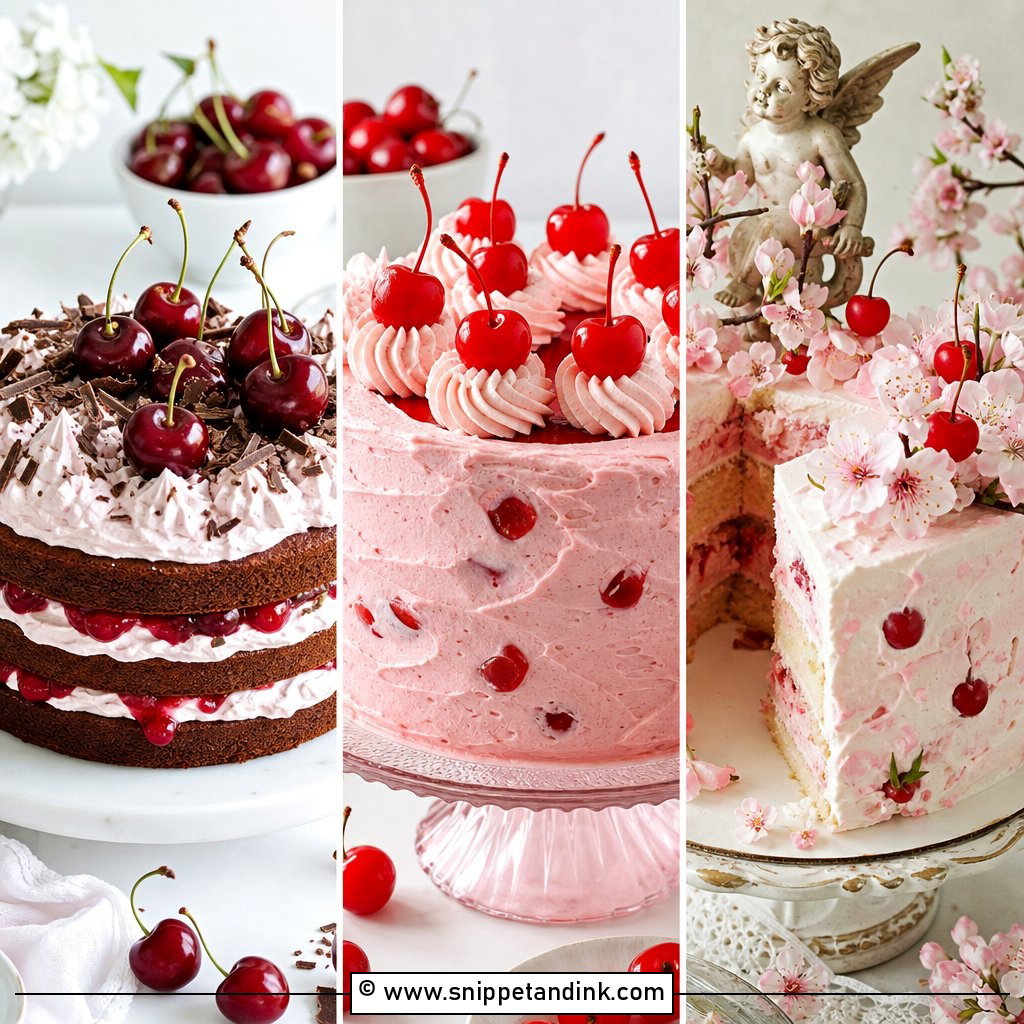25 Vintage Cherry Cake Ideas for Wedding Sweet Retro Looks