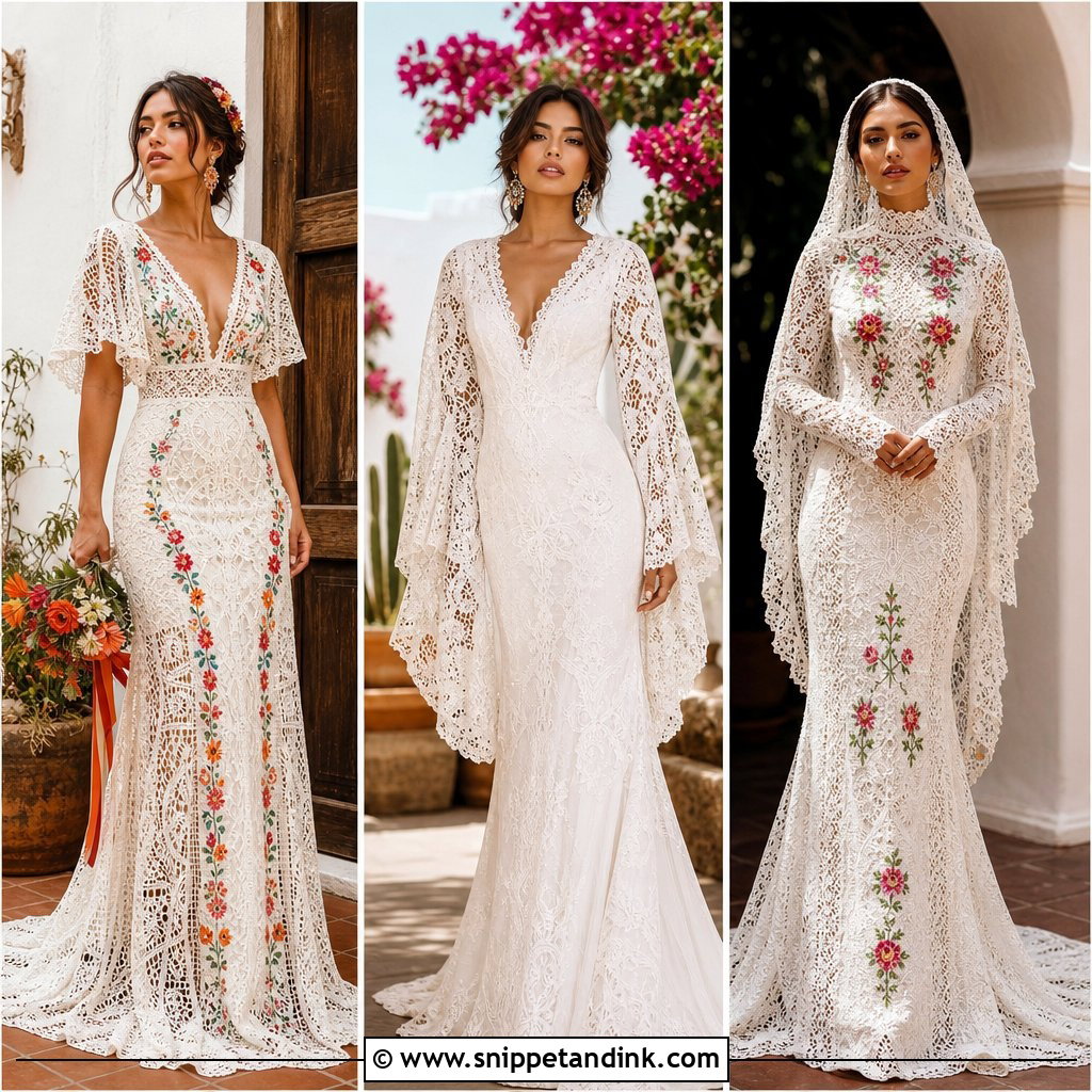 25 Vintage Mexican Wedding Dress Ideas for Culture-Loving Brides