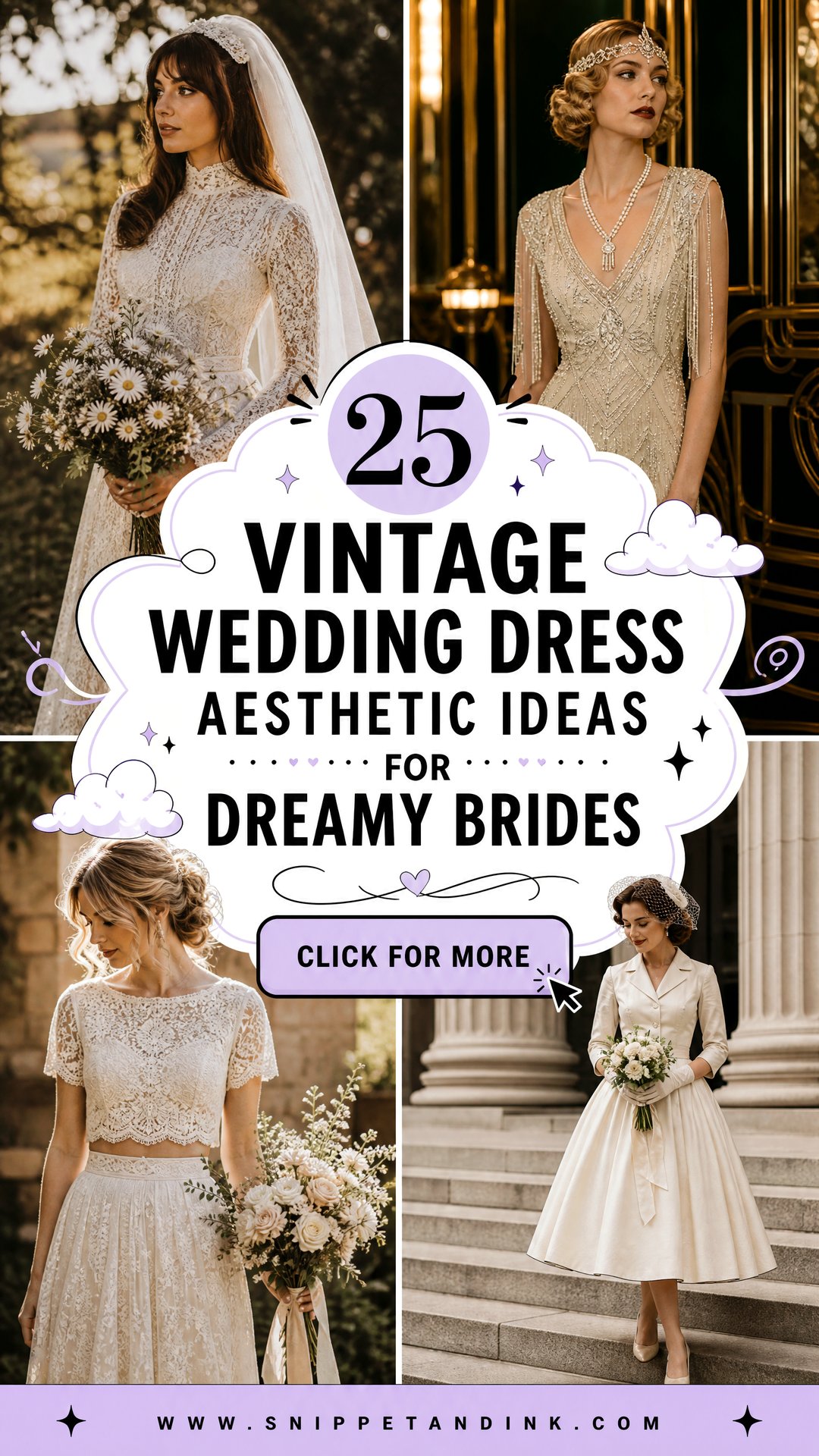 25 Vintage Wedding Dress Aesthetic Ideas for Dreamy Brides - 25 Vintage Wedding Dress Aesthetic Ideas for Dreamy Brides