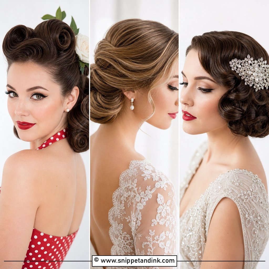 25 Vintage Wedding Hairstyles for Timeless Bridal Glamour