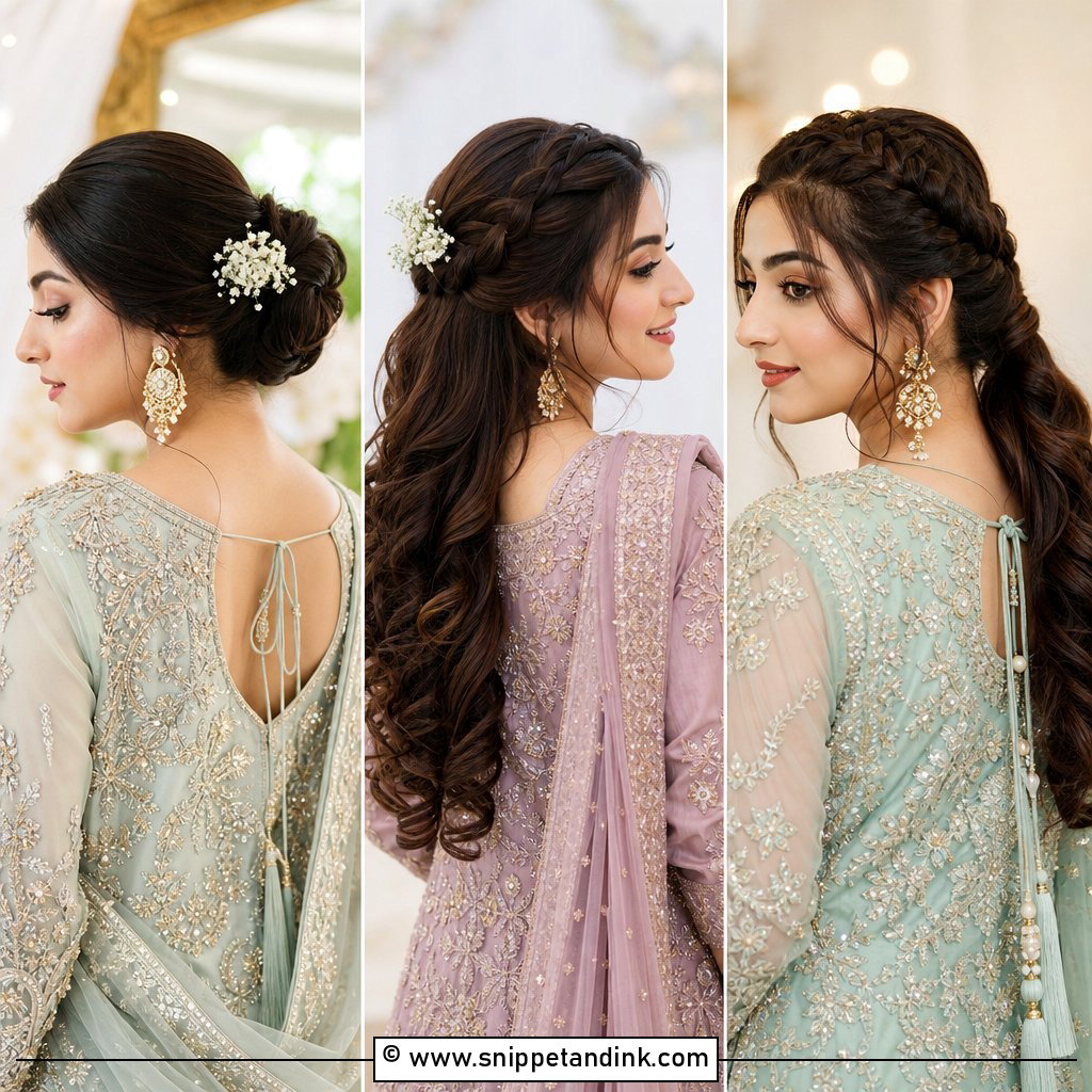 25 Walima Bridesmaid Hairstyles for Graceful Looks