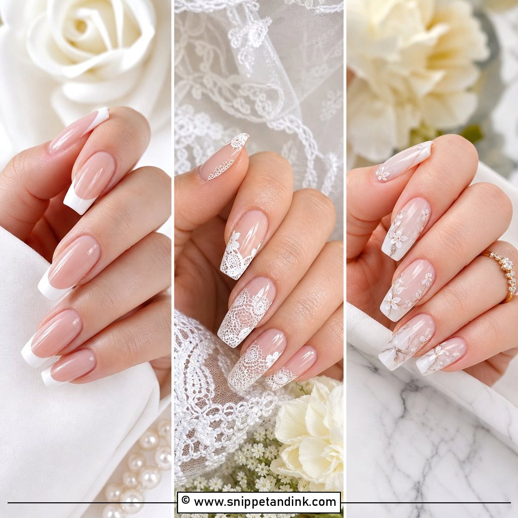 25 Wedding Acrylic Nails for a Chic Bridal Manicure