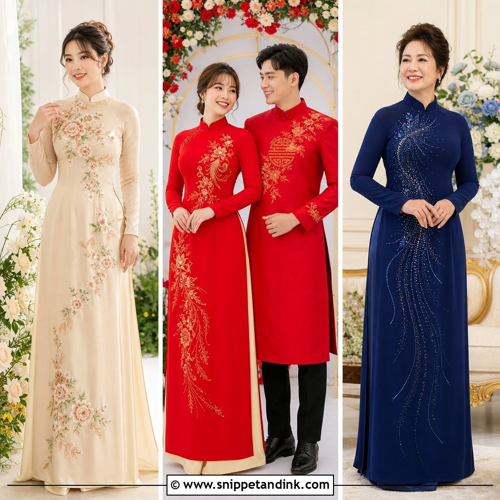 25 Wedding Ao Dai Ideas for a Meaningful Vietnamese Ceremony