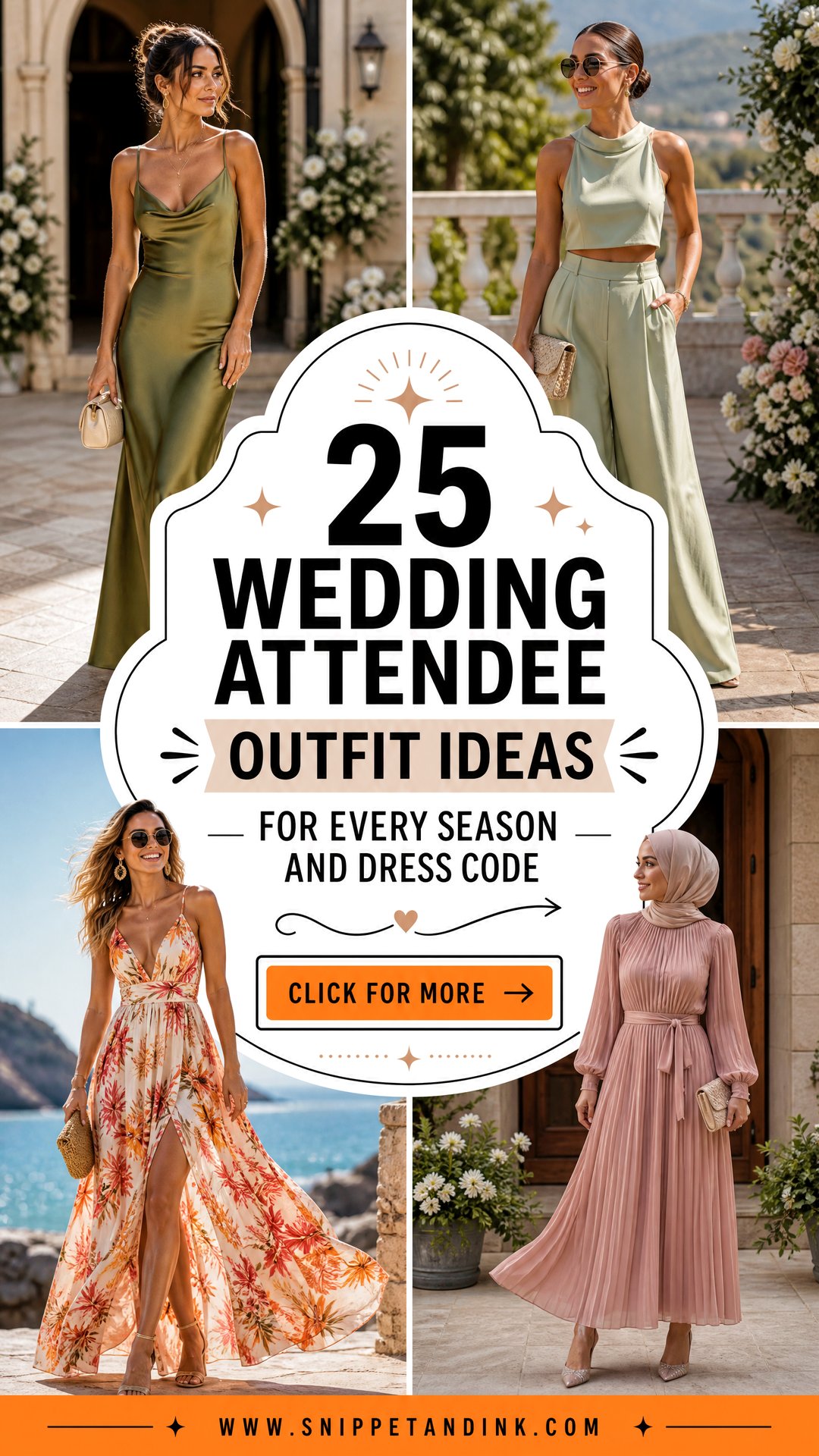 25 Wedding Attendee Outfit Ideas for Every Season and Dress Code - 25 Wedding Attendee Outfit Ideas for Every Season and Dress Code