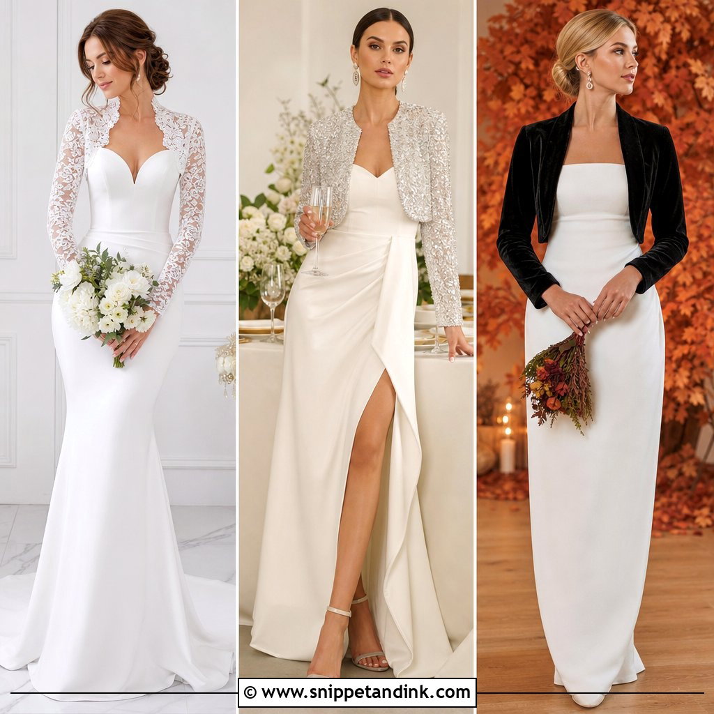25 Wedding Bolero Ideas for Elegant Year-Round Bridal Layering
