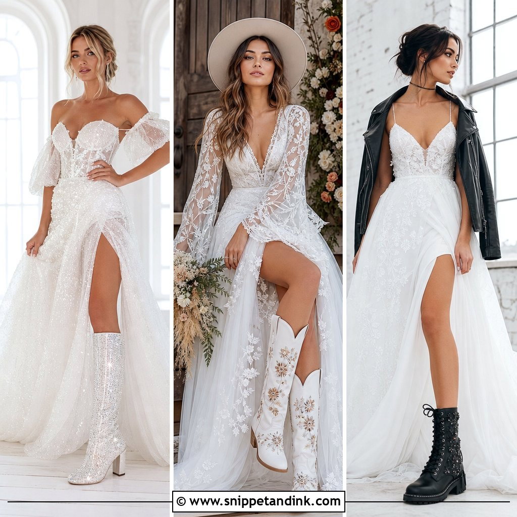 25 Wedding Boots for Bride Ideas for a Bold Western Look