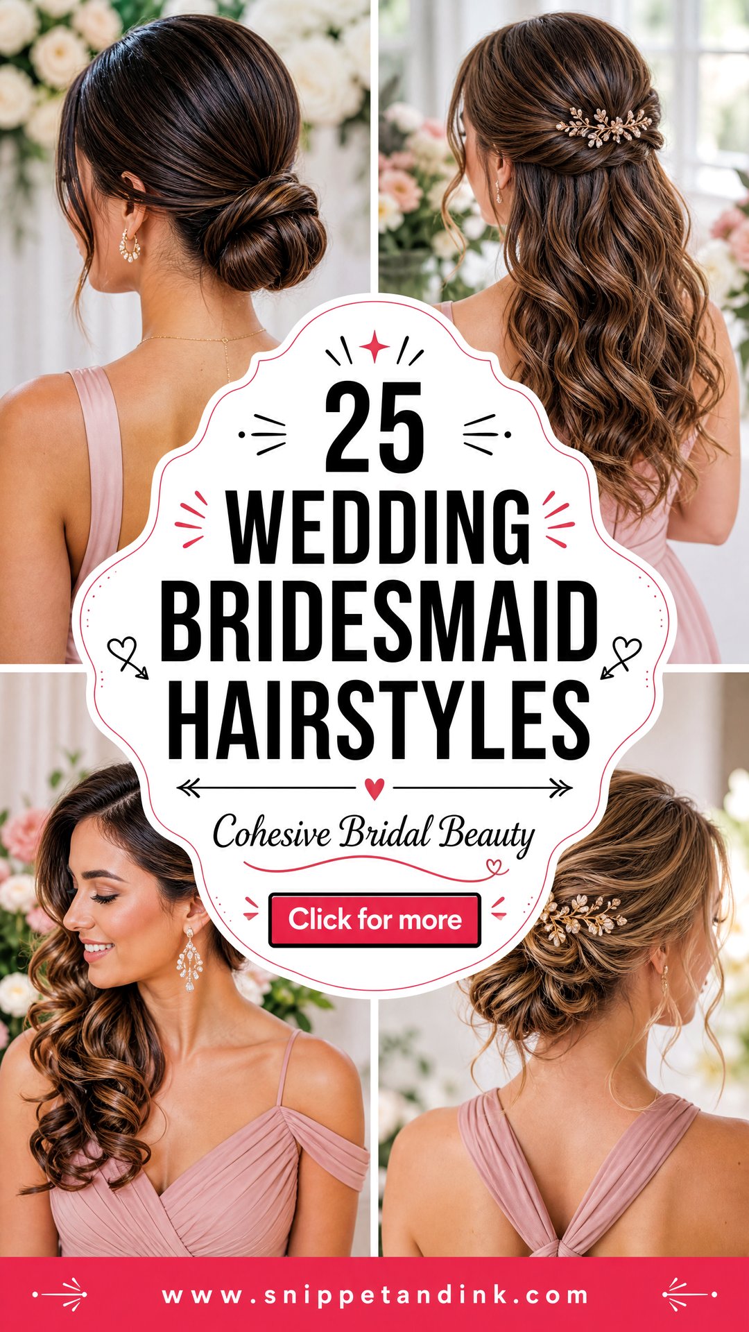 25 Wedding Bridesmaid Hairstyles for a Cohesive Look - 25 Wedding Bridesmaid Hairstyles for a Cohesive Look