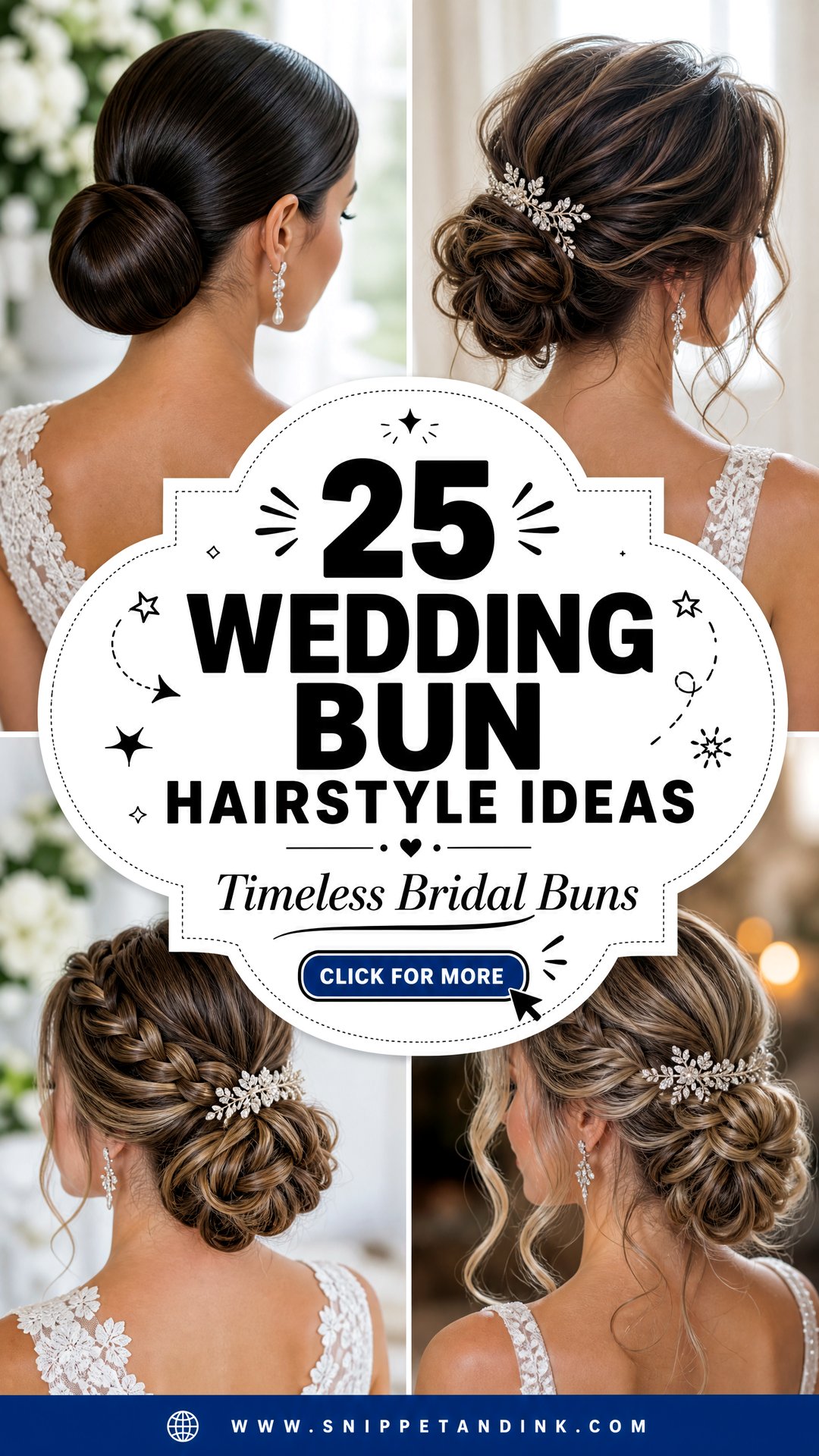 25 Wedding Bun Hairstyle Ideas for Timeless Brides - 25 Wedding Bun Hairstyle Ideas for Timeless Brides